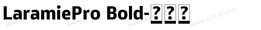 LaramiePro Bold字体转换